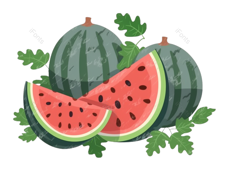 西瓜图片,清爽元素,夏天PNG,红色水果免抠素材